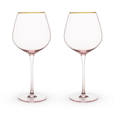 Rose Crystal Red Wine Glass