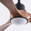 Hot Ventilateur de plafond moderne de 52 pouces avec moteur à courant continu réversible à télécommande 3 pales à intensité variable 3 couleurs