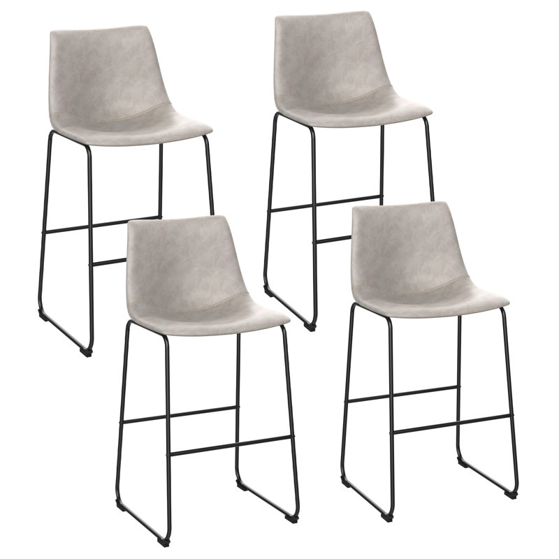 Azrah 27'' Bar & Counter Stool, Gray