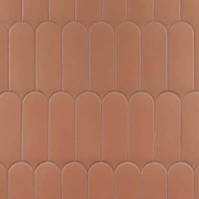 Airy 2.83 in. x 7.67 in. Fishscale Matte Ceramic Wall Tile (5.15 Sq. Ft. / Case)
