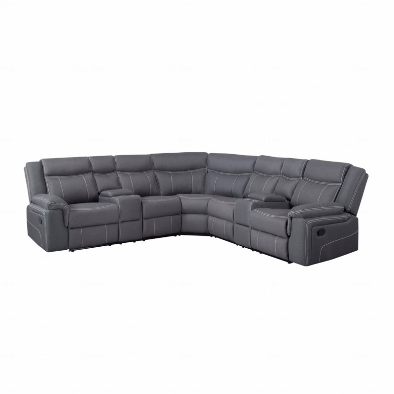 Canapé modulaire avec fonction d'inclinaison manuelle 109,4 po