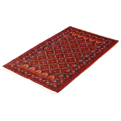 One-of-a-Kind 3'1" X 5'6" New Age Wool Area Rug in Dark Navy