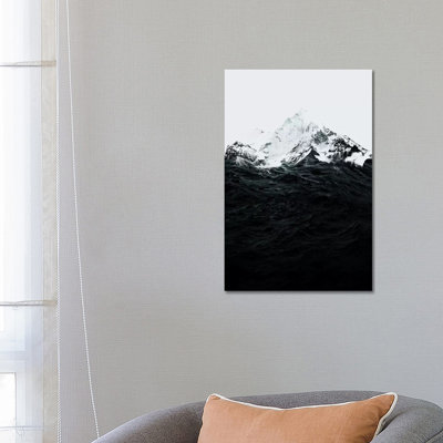 Those Waves Were Like Mountains by Robert Farkas - Wrapped Canvas Print