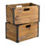 Ensemble de caisses en bois massif