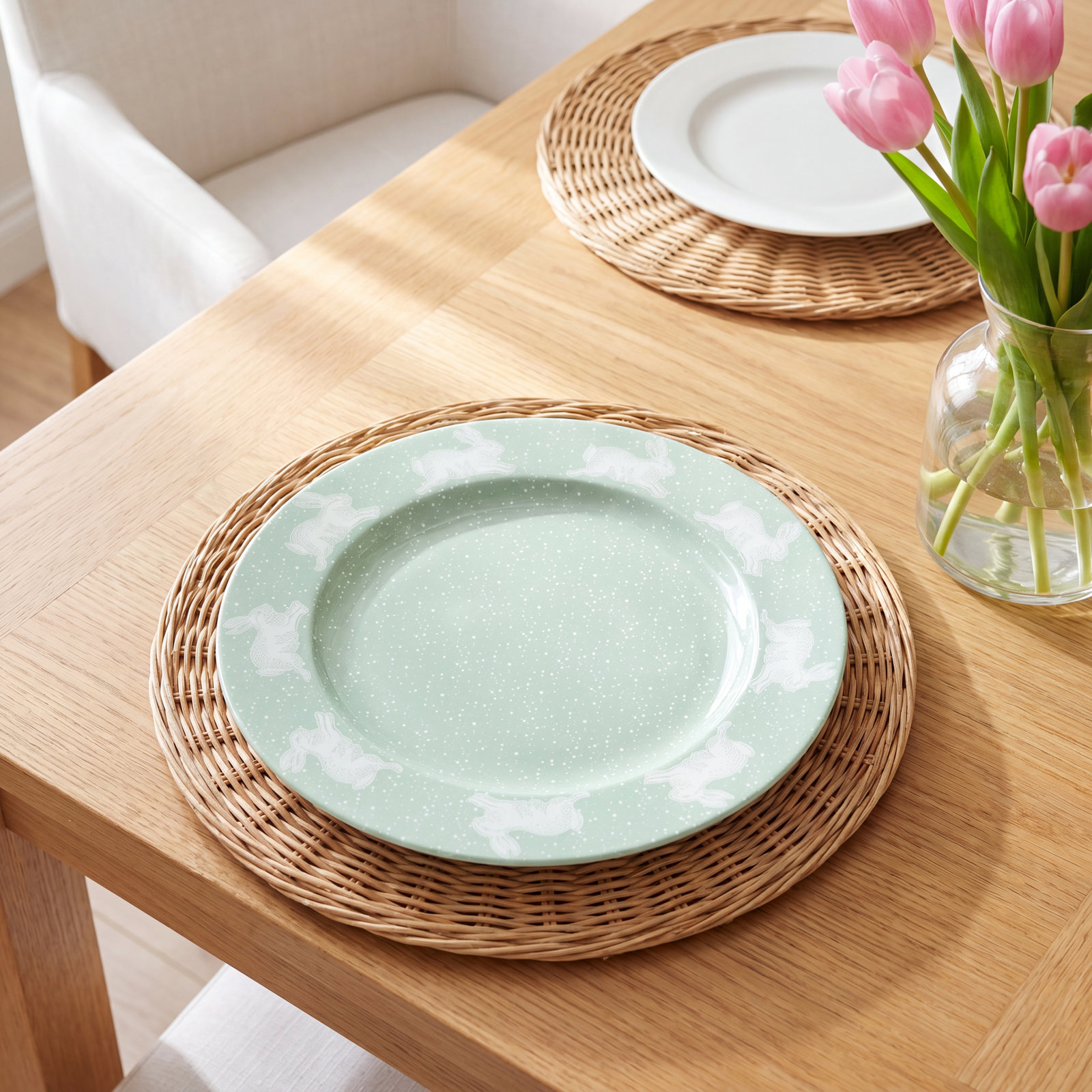 Easter Round Ceramic Platter