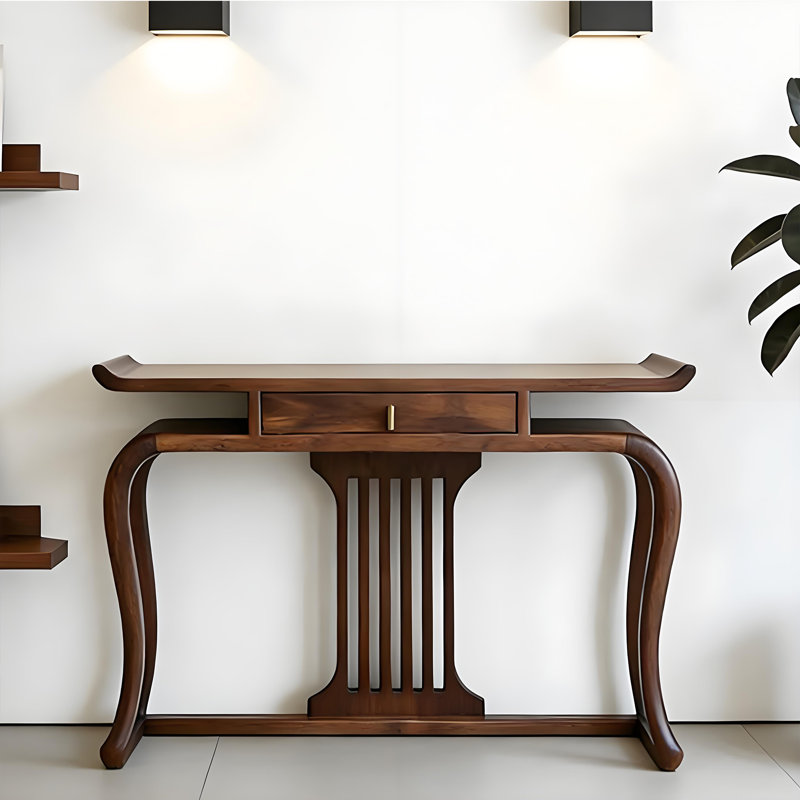 Nouvelle console en bois massif de style chinois, H 35,4 po x l 47,2 po x P 15,7 po