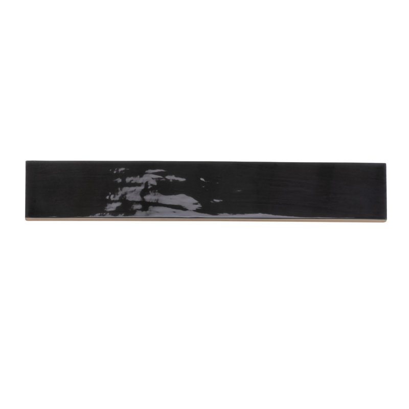 Carreau de céramique simple métro L 2,56 po x L 15,75 po, Noir