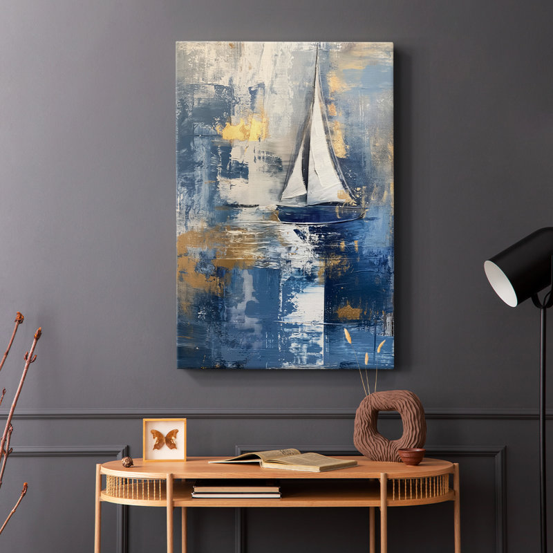 Série NAUTICAL CC - Toile tendue avec châssis de qualité supérieure - Prêt à être accroché