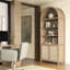 84.25''H Rattan Arched Bookcase With Adjustable Shelf-625090054