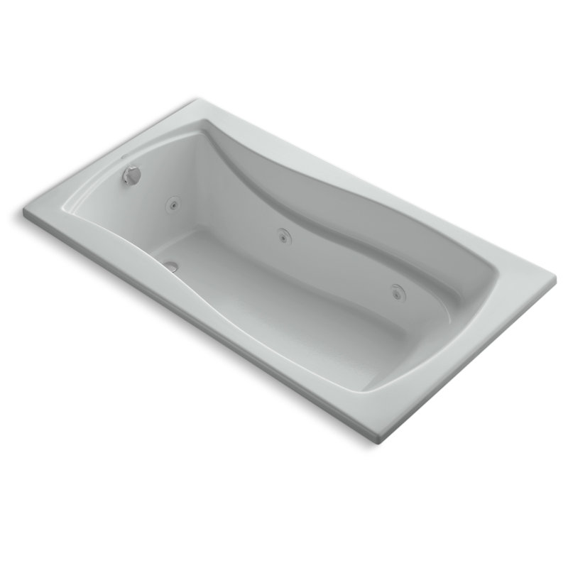 Mariposa 66" x 35.875" Whirpool Bathtub, Ice Gray