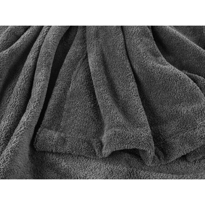 Jeté pour lit et canapé Bedding, Gris, Grand lit