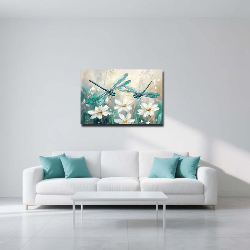 Wrapped Canvas Print, 40 cm H x 60 cm W, Teal