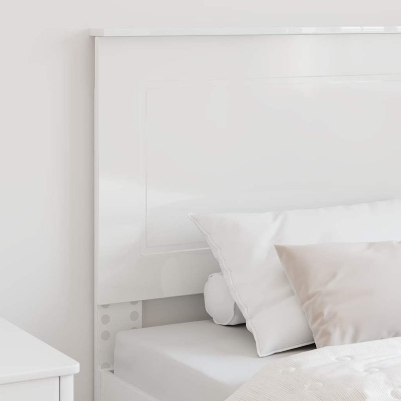 Headboard, Gloss White, Twin