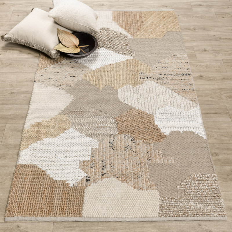 Bondo Handwoven Jute Blend Accent Rug, Rectangle 2' x 3'