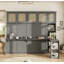 Lit escamotable avec bureau et armoires en rotin, lit mural peu encombrant pour la chambre à coucher-1304869911