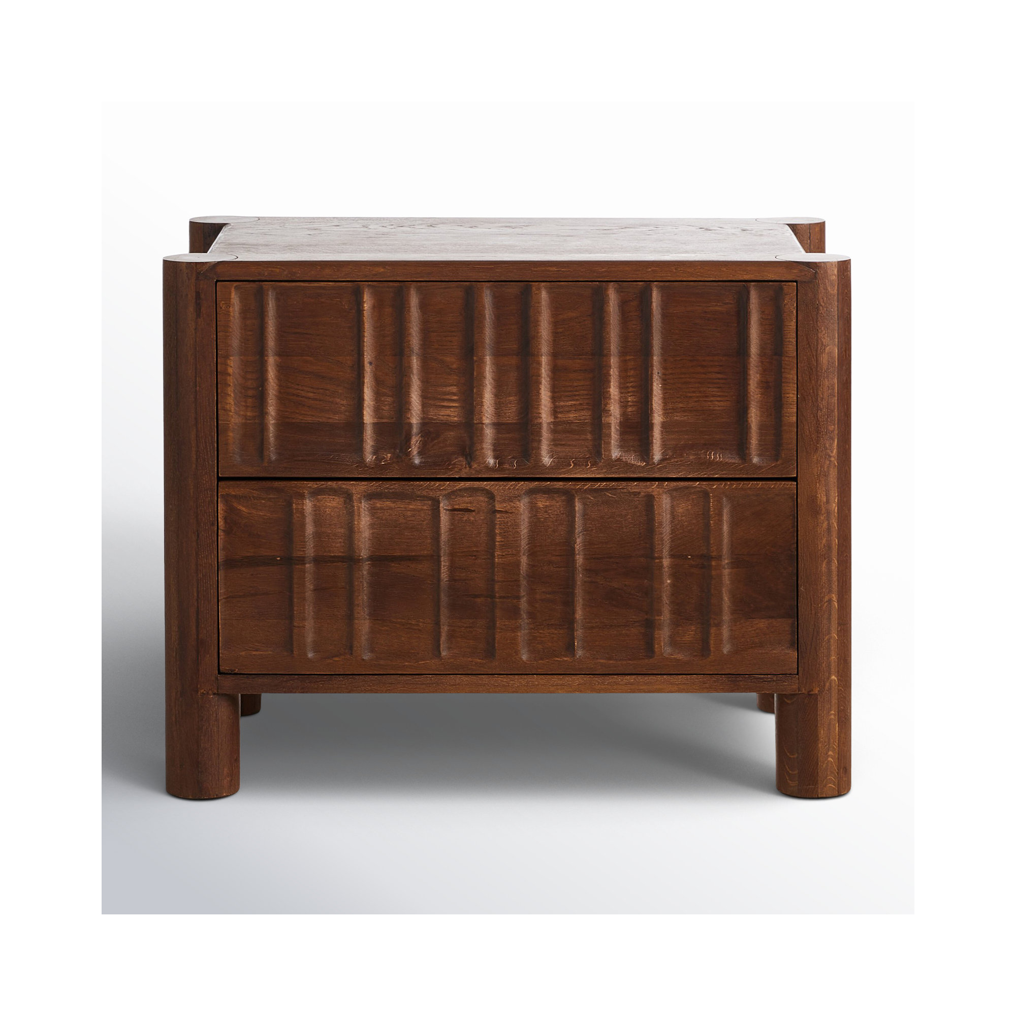 Gelsey Solid Wood 32" Nightstand, Cocoa