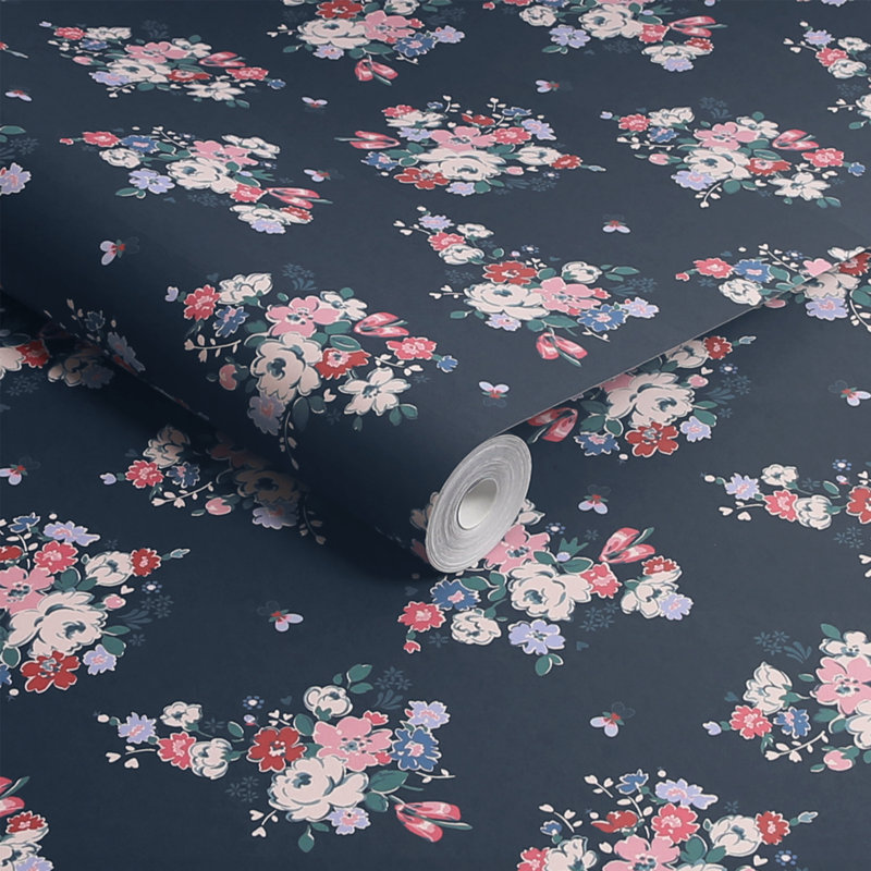 Vassaux Clifton floral rose, Bleu