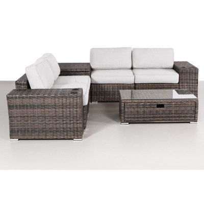 Demarest Fully Assembled 8 Piece Sectional Seating Group with Cushions