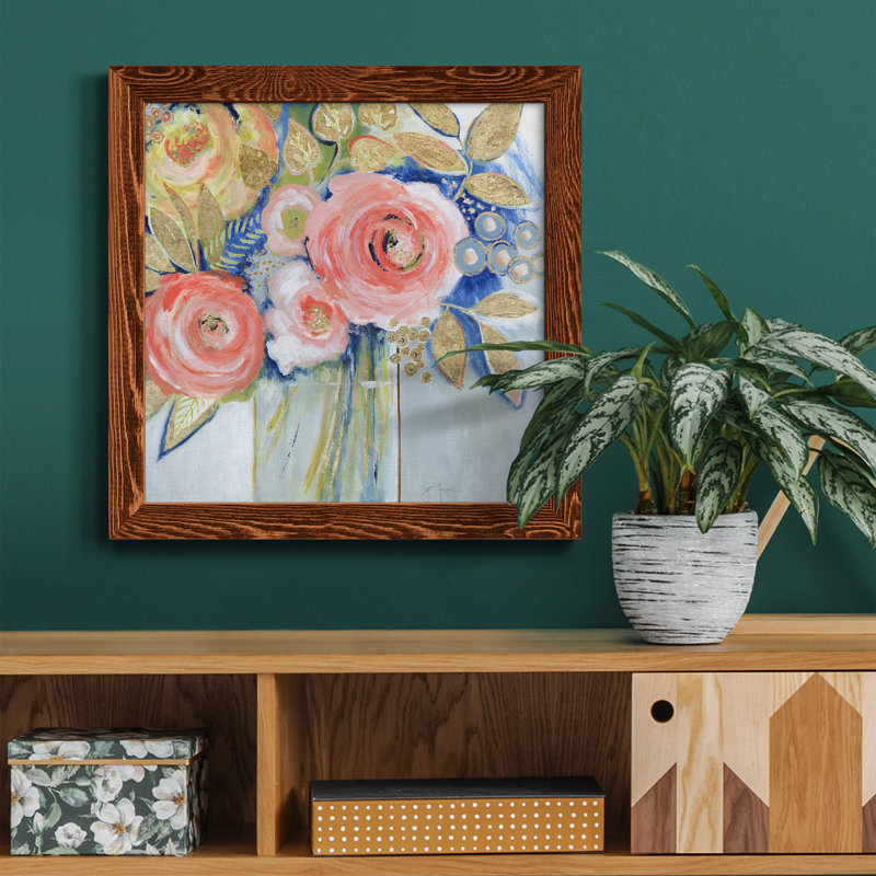 Lily Elegante - cadre photo, impression sur toile, Cadre en érable, H 27,5 po x l 27,5 po x P 1,5 po