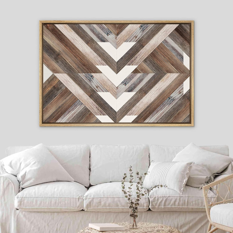 Triangle géométrique, H 16 po x l 24 po x P 1,5 po, Naturel
