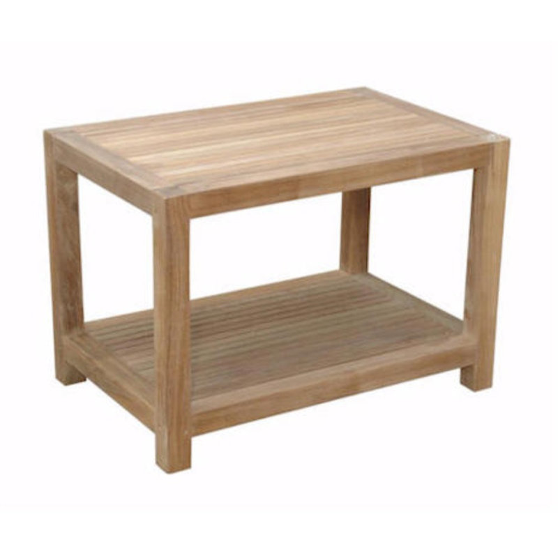 Drusilla Rectangular Teak Outdoor Side Table