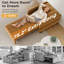 Canapé-lit convertible sans dégagement mural, fauteuil-lit extra long de 192 cm avec assise profonde, transformation facile en 2 étapes, idéal pour les petits espaces, brun-294738656