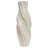 Modern Stoneware Vase with Sculptural Swirl Design - Decorative White Table Vase for Contemporary Living Room, Bedroom, or Office Decor - 20" Tall Elegant Accent for Floral Arrangements or Standalone Display