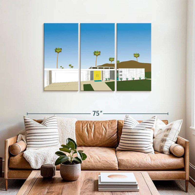 Lilie Palm Springs Living II, H 28 po x l 45 po