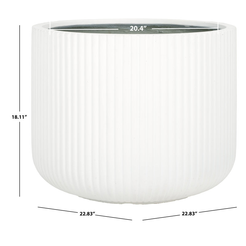 Milani Lucca Large Planter Pot, White