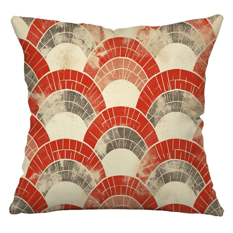 Reversible Throw Pillow, 16"H x 16"W