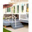1 piece Adjustable Outdoor Handrail for 2 Steps – Weatherproof Non-Slip Garden Grab Rail with Installation Kit, Safety Support for Elderly on Exterior Stairs,White-130080666-130080669