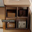 Bureau simple et moderne en bois massif en forme de L-984498149