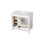 Fully Assembled White 36-inch Vanity Sink Combo With Marble Countertop And Bathroom Vanities 23v03-36wh