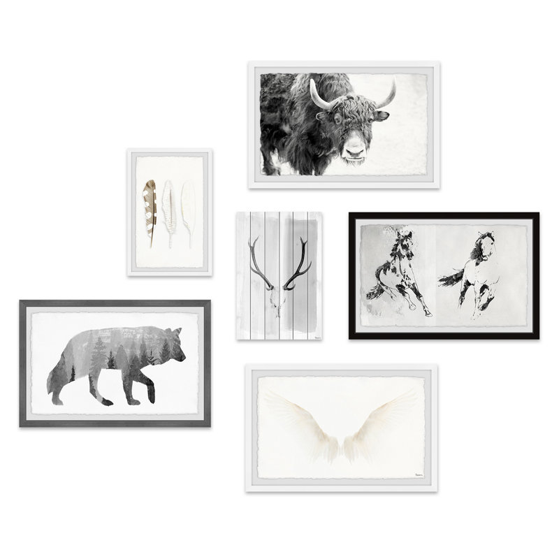 Hexaptych boho leaden