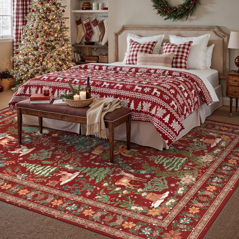 Tapis rouge Yuletide, Rectangle 8'x 10'