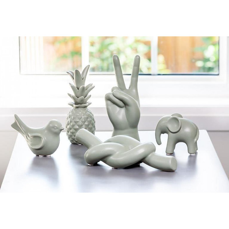 Set Of 6 Assorted Colours Small Pineapple Figurine