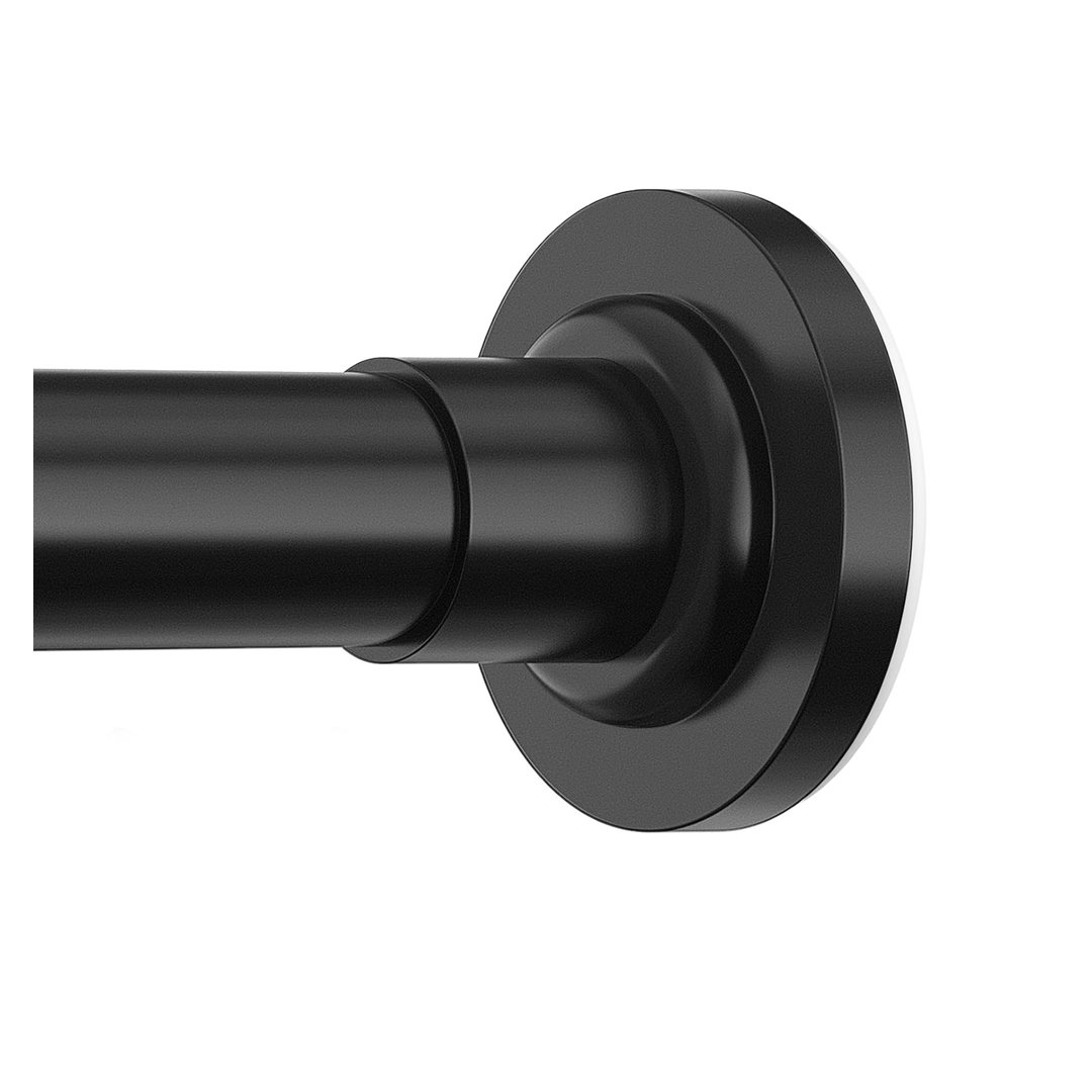 48cm Straight Shower Curtain Pole & Hook Set