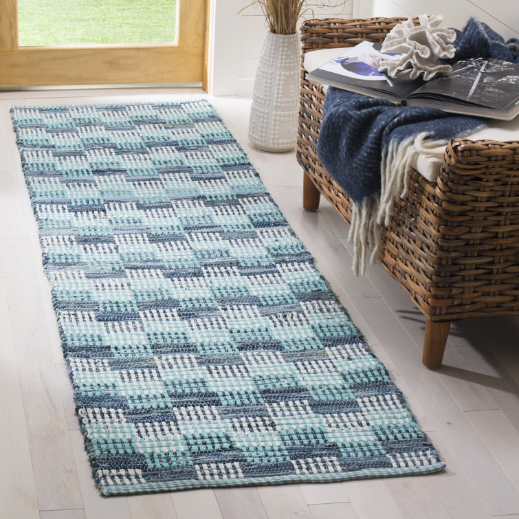 Haqeem Hand Woven Cotton Geometric Rug