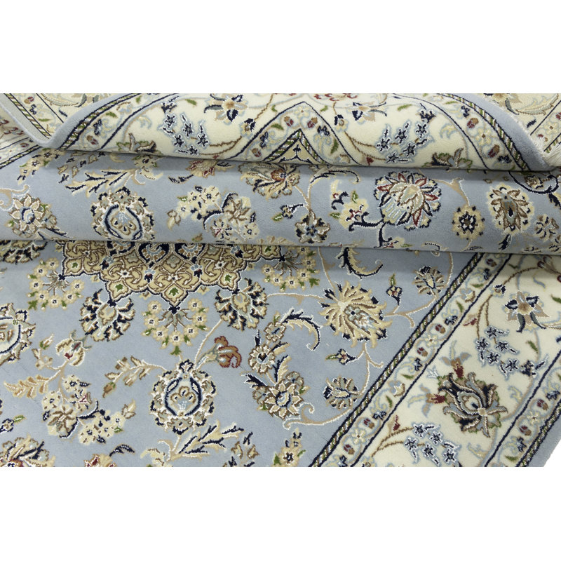 Tapis bleu Indo Nain, Rectangle 6 pi x 9 pi