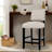 Solita 24.5" H Solid Wood Upholsted Counter Stool with Low Back-507875130
