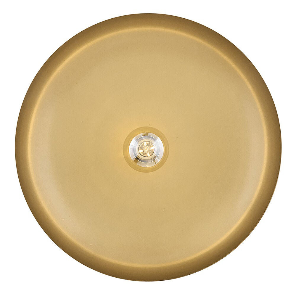 Hinkley Sadie Saucer Shaped Pendant, 6.25" H x 18" W x 18" D, Light Taupe