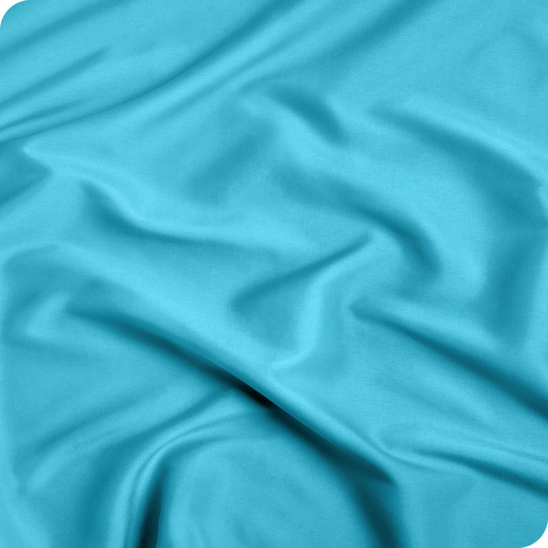 Ensemble de drap-housse en microfibre avec taie d'oreiller   , Turquoise, Drap-housse pour lit simple très long avec 1 taie