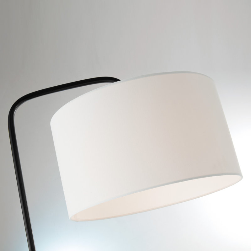 Ayimna 64'' Black Arched Floor Lamp