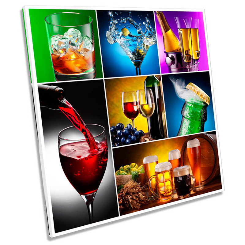 Nilles Beverages Kitchen Food Drink - Wrapped Canvas Print, 60cm H x 60cm W x 2cm D