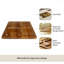Plateau multifonction sous-chef multifonction - Plateau de service robuste en bois, fabriqué à la main