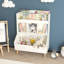 Organisateur de rangement de jouets, bibliothèque et rangement de jouets avec pieds, organisateur de rangement multifonctionnel