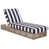 Structure brun clair / coussin noir