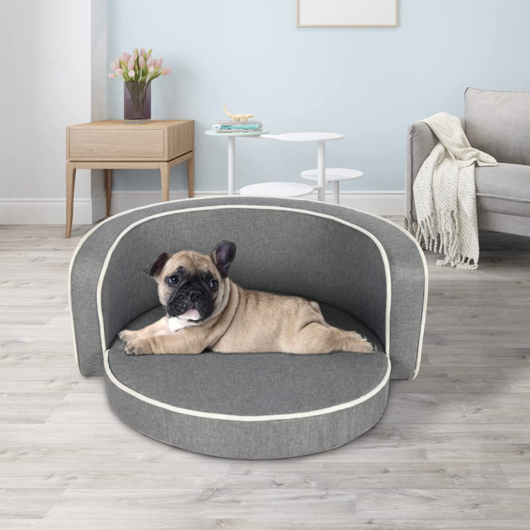 Foldable Dog Sofa Couch Bed with Removable Washable Cover