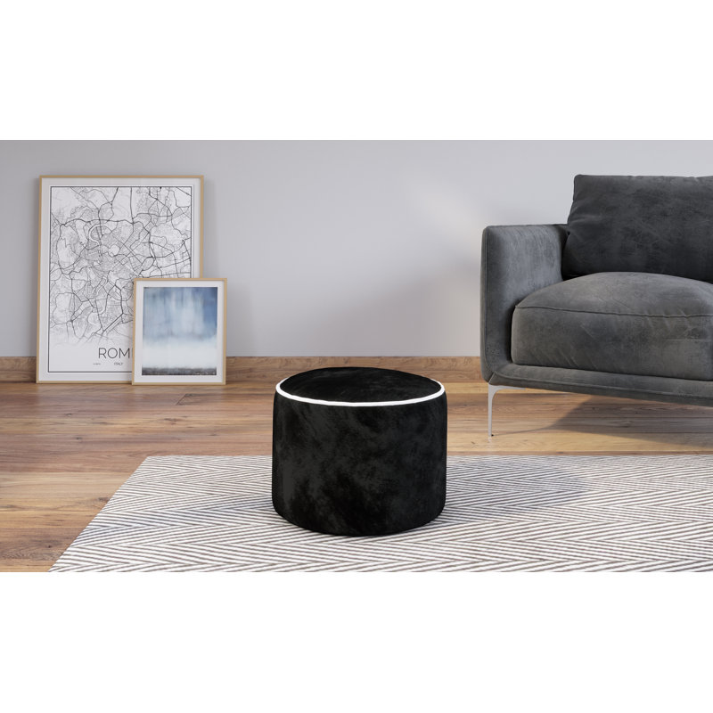 Bean Polyester Refillable Classic Bean Bag, Black