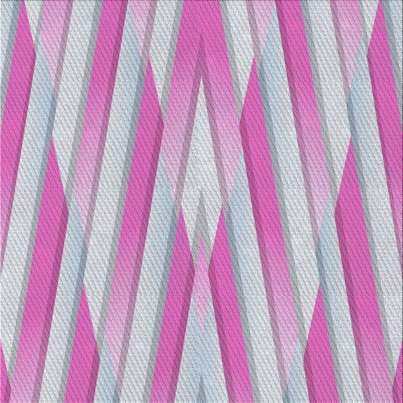 Tapis de zone rose à motif, Carré 8 pi